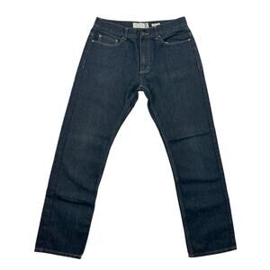 Recycled Blues Men’s Slim Fit Dark Wash Jeans 32x32 80% Cotton Eco Denim